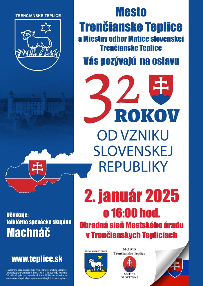 32 rokov od vzniku Slovenskej republiky