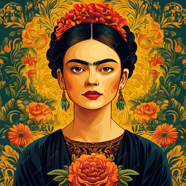 Maľba na plátno - Frida Kahlo